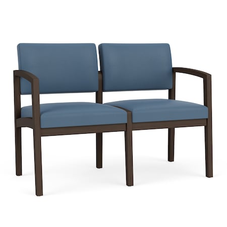 Lesro 2 Seat Tandem Seating W/ No Center Arm, 44 in W 26 in L 31.5 in H, Lenox Series LW2101